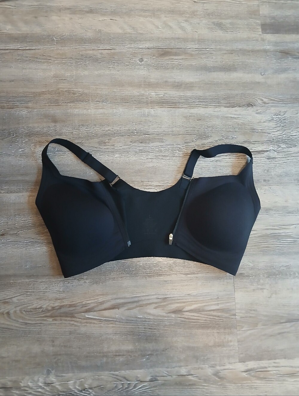 Like New Rolral Amazon Zip Front Closure Sports Medical Bra Black Size Large - Picture 3 of 6